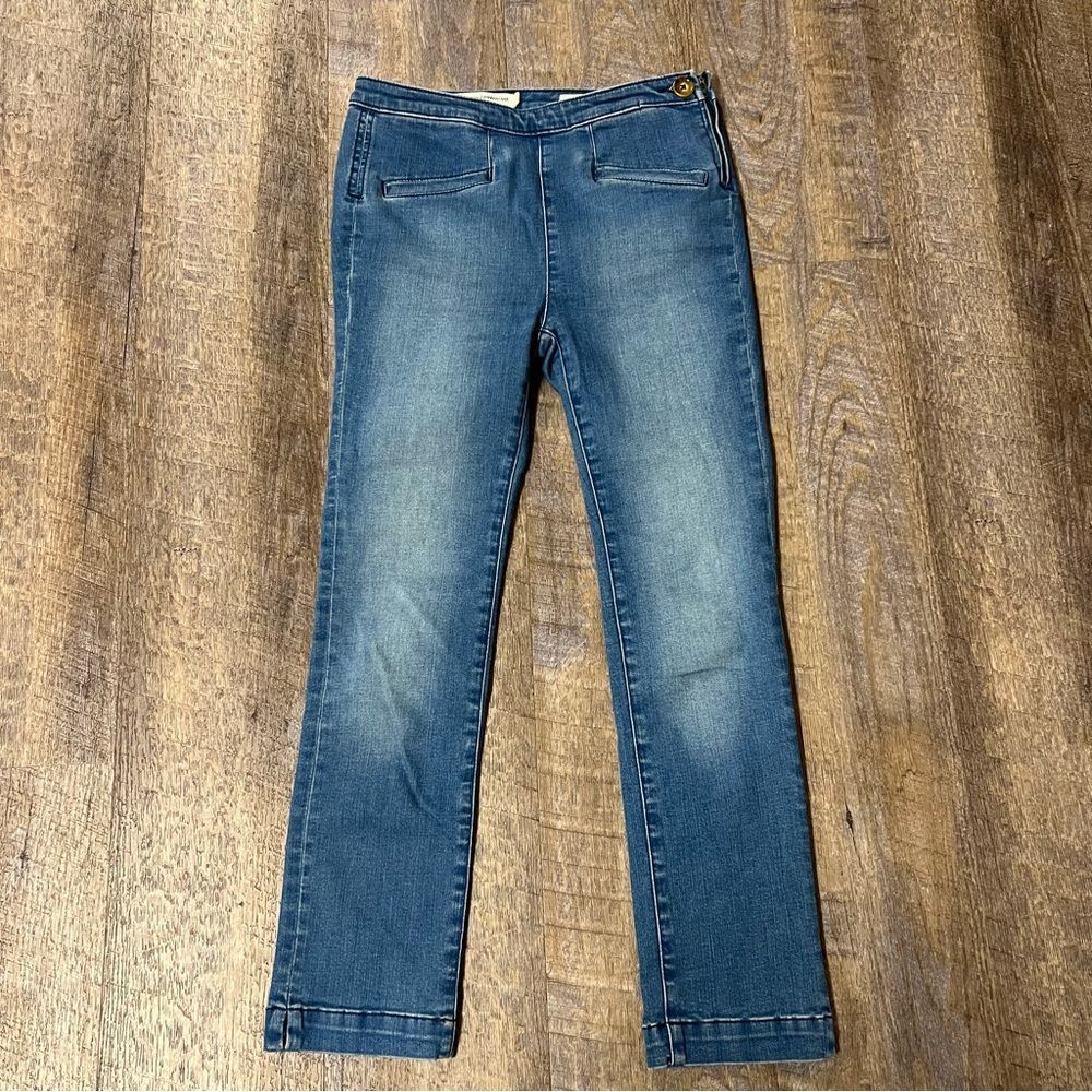 Pilcro and the Letterpress Women's Blue Denim Slim Pants